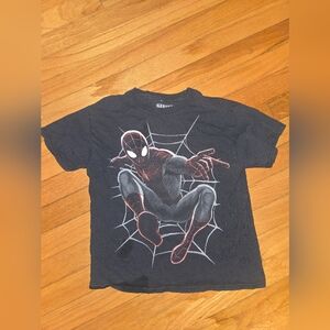 Spider-Man Kids Black T-Shirt